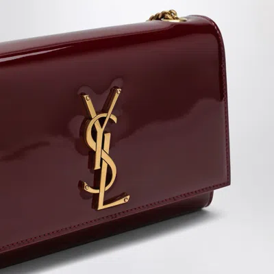 Shop Saint Laurent Small Kate Bag In Red Patent Leather