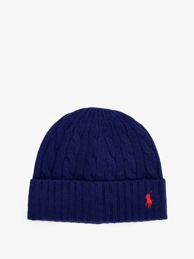 Shop Polo Ralph Lauren Hat In Blue
