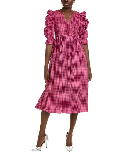 Opt Caara Toba Midi Dress In Pink