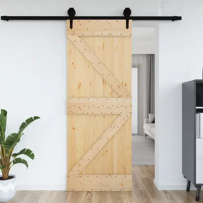 Vidaxl Door Narvik 33.5"x82.7" Solid Wood Pine