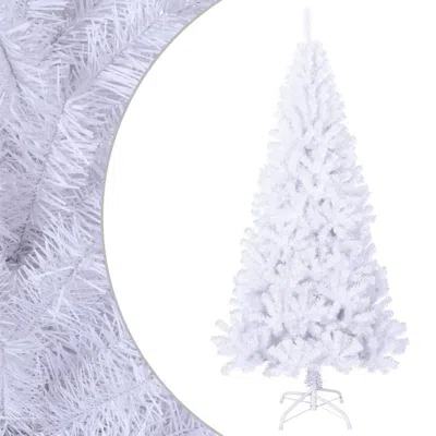 Vidaxl Artificial Christmas Tree With Thick Branches White 70.9" Pvc, 321039