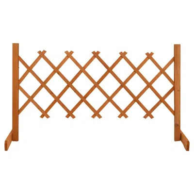 Vidaxl Garden Trellis Fence Orange 47.2"x23.6" Solid Firwood, 314822