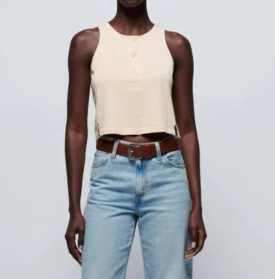 Shop Nation Ltd Bree Tank Top In Bisque In Beige