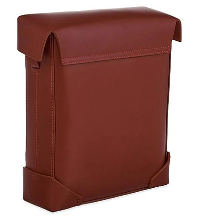 Shop Manu Atelier Pristine Leather Shoulder Bag In Red
