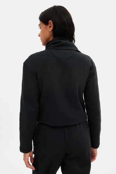 Girlfriend Collective Black Jaya Scarf Sweatshirt