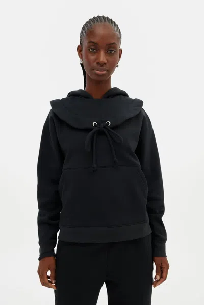 Girlfriend Collective Black Thea Detachable Hoodie