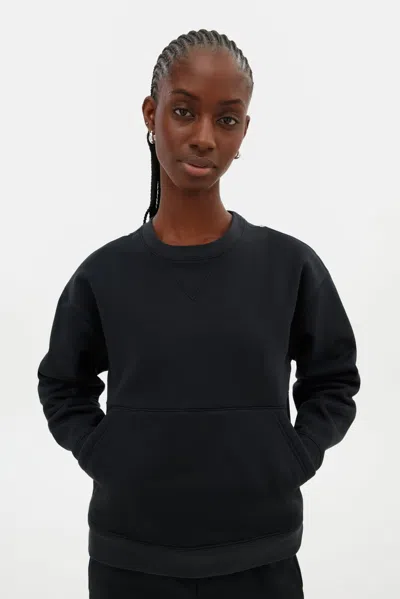 Girlfriend Collective Black Thea Detachable Hoodie