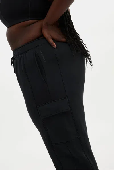 Shop Girlfriend Collective Black Winslow Cargo Sweatpant