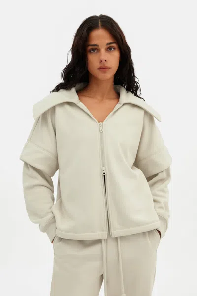 Girlfriend Collective Bone Macie Layered Jacket