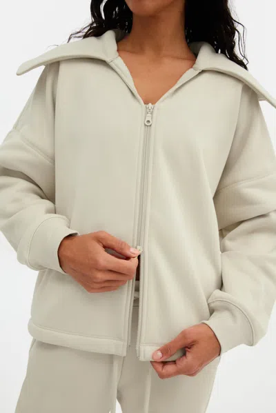 Girlfriend Collective Bone Macie Layered Jacket