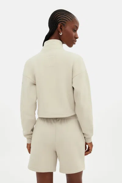 Girlfriend Collective Bone Vega Half-zip Sweatshirt