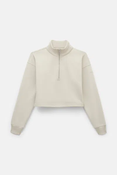 Girlfriend Collective Bone Vega Half-zip Sweatshirt