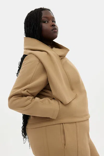 Shop Girlfriend Collective Brulee Jaya Scarf Sweatshirt