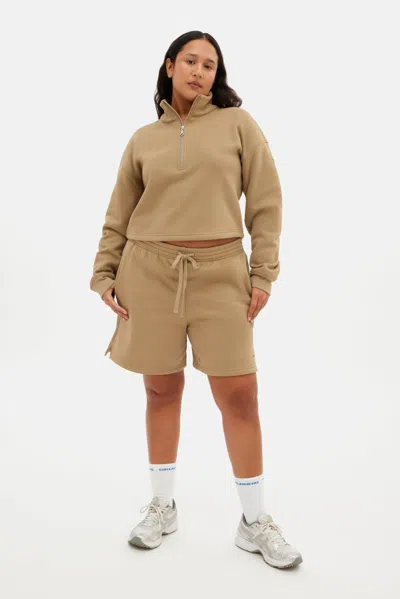 Girlfriend Collective Brulee Vega Half-zip Sweatshirt