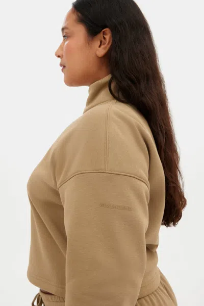 Girlfriend Collective Brulee Vega Half-zip Sweatshirt