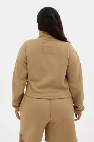 Girlfriend Collective Brulee Vega Half-zip Sweatshirt
