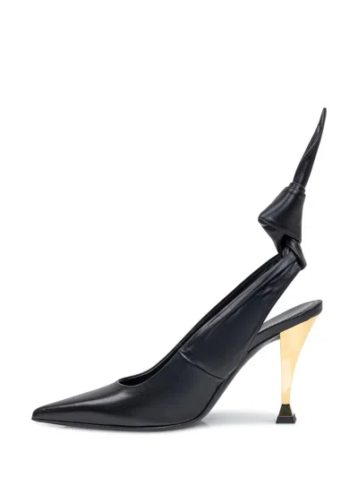 Givenchy Beauw Black Sling Pumps In Black