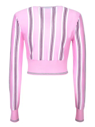 Jacquemus Pink Virgin Wool Le Cardigan Spiaggia Cardigan In Pink
