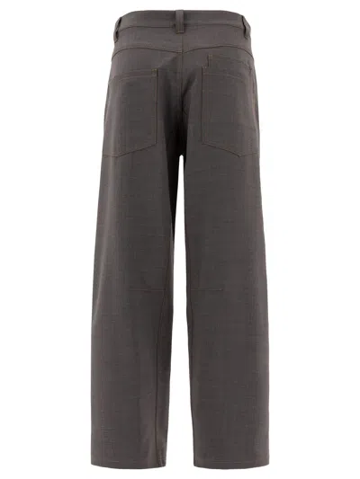 Shop Brunello Cucinelli "soft Curved" Wool Trousers