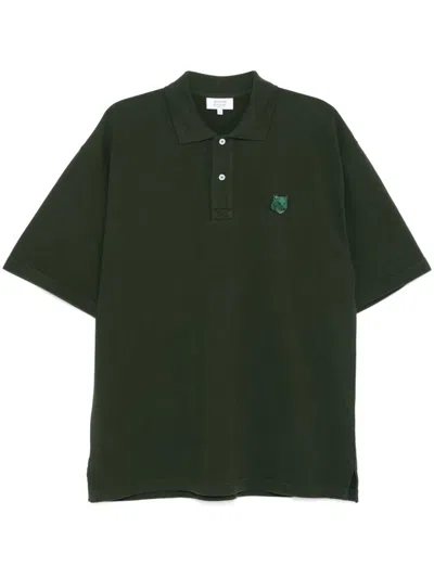 Shop Maison Kitsuné Maison Kitsune' T-shirts And Polos In Green