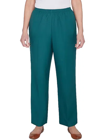 Alfred Dunner Alf Dunner Plus Size Classic Full Elastic Mid Rise Average Length Pant In Multi