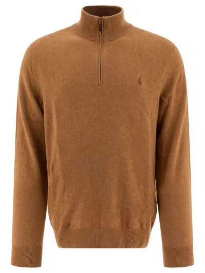 Shop Polo Ralph Lauren "pony" Zippered Sweater