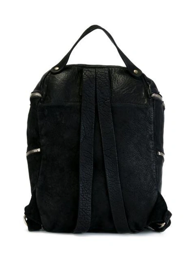Shop Guidi Top Handle Backpack In Black