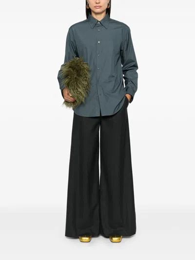 Theory Women's Wool Flannel Ultra Wide-leg Pants