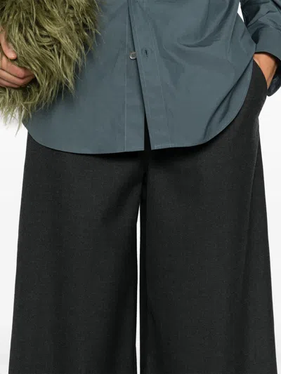 Theory Women's Wool Flannel Ultra Wide-leg Pants