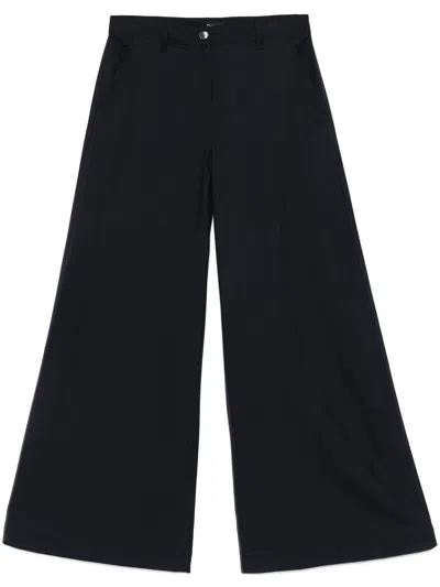 Theory Women's Wool Flannel Ultra Wide-leg Pants