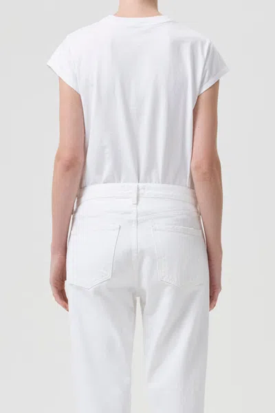 Agolde Bryce Tee In White