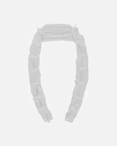 No Dress Women S Velvet Bow Lace Oversleeves In White