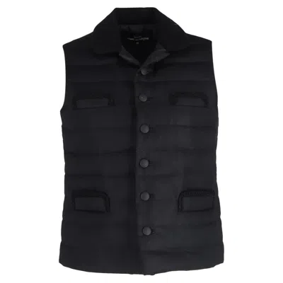 Comme Des Garçons Tricot  Puffer Vest In Black Wool In Black