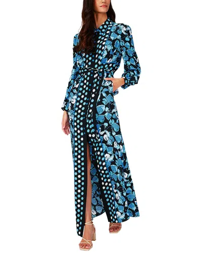 Diane Von Furstenberg Joshua Belted Floral-print Midi Shirtdress In Multi