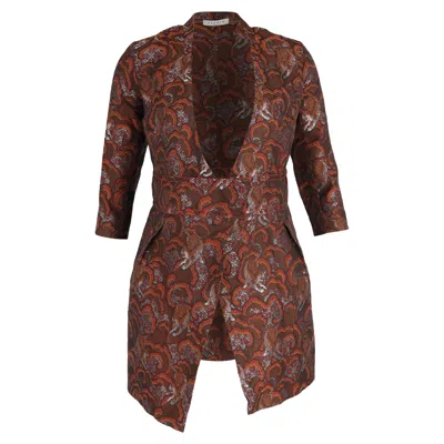 Sandro Mini Printed Kimono Dress In Multicolor Cotton In Multi