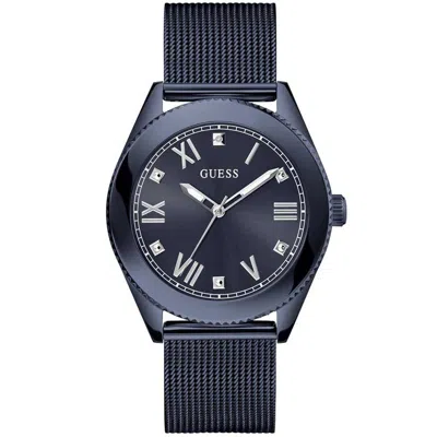 Guess Men's Noble Black Dial Watch In Black
