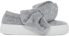 JOSHUA SANDERS Grey Felt Bow Slip-On Sneakers