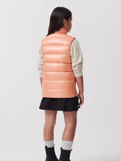 Canada Goose Daylily - Hemerocalle Crofton Logo-patch Shell-down Gilet 7-16 Years In Pink