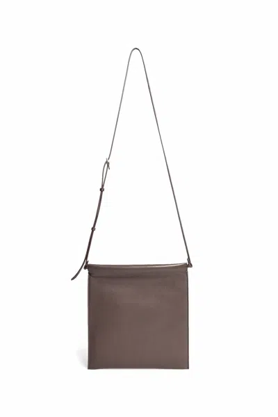 The Row Man Brown Shoulder Bags In Brown