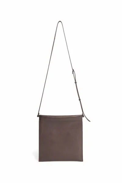 The Row Man Brown Shoulder Bags In Brown