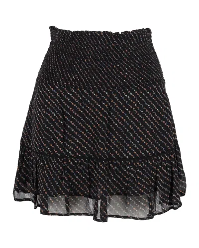 Ganni Mini Skirt In Black Viscose In Black