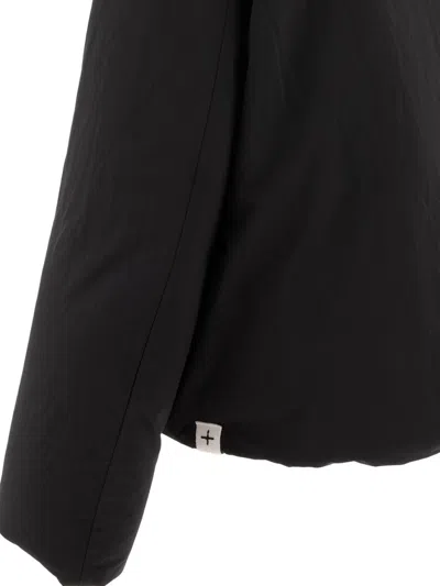 Jil Sander Boxy Fit Down Jacket W/hood In Black