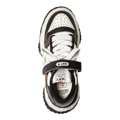Miharayasuhiro Keith Og Sole Leather Low Sneakers In Black/white