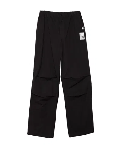 Miharayasuhiro Patch-pocket Ripstop Trousers In Black