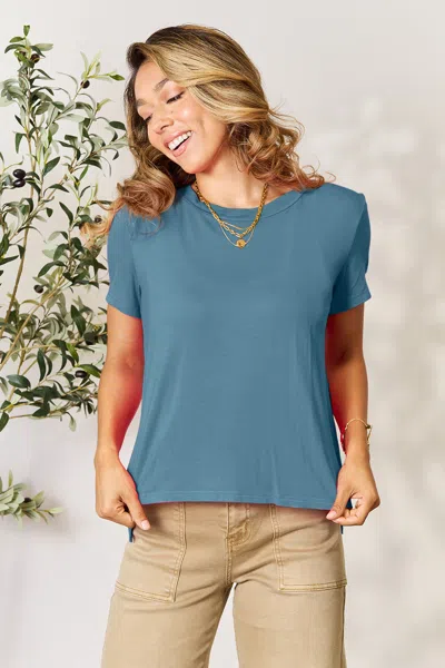 Fashnzfab Full Size Round Neck Short Sleeve T-shirt In Multi