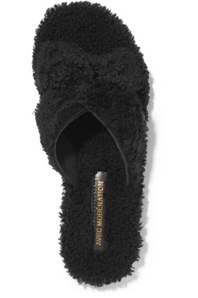 Shop Avec Modération St Moritz Shearling Slides