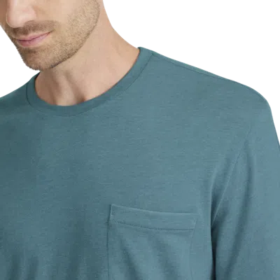 Allbirds Men's Soft Merino Long Sleeve Tee In Chasm Teal