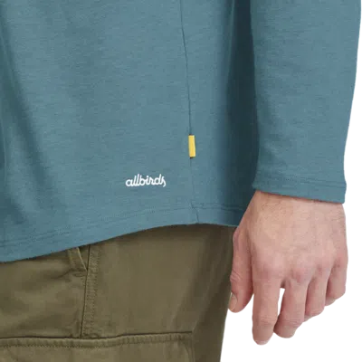 Allbirds Men's Soft Merino Long Sleeve Tee In Chasm Teal