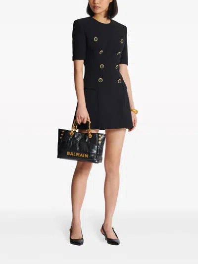 Shop Balmain Short Tailored Dress