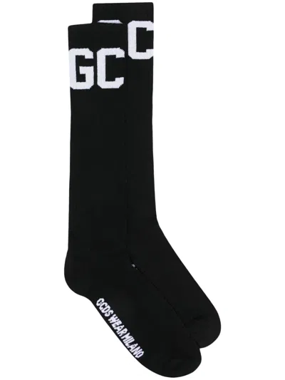 Gcds Intarsia-knit Mid-calf Socks